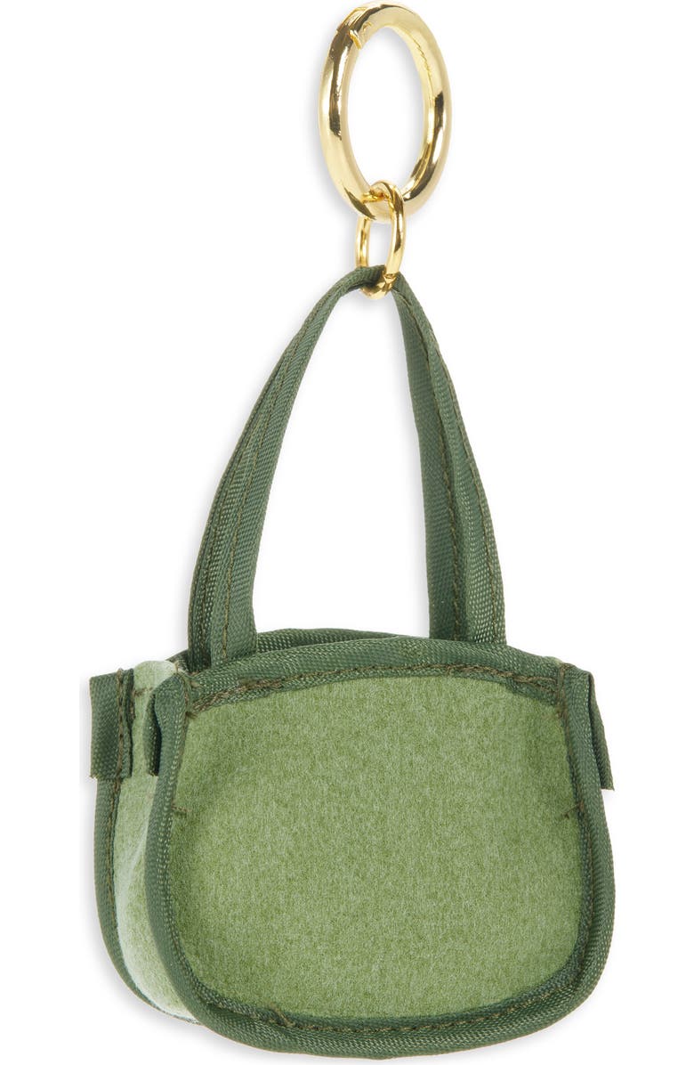 Leith Stuffed Bag Charm, Main, color, Green Multi- Gold