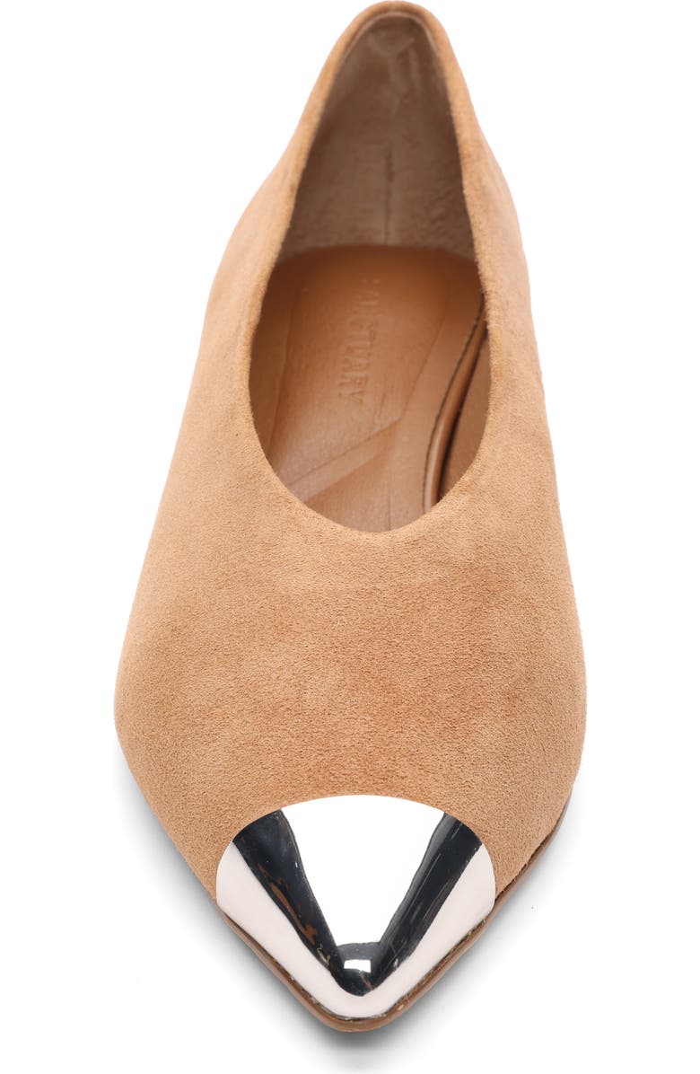 Sanctuary Manda Cap Toe Kitten Heel Pump, Alternate, color, Acorn