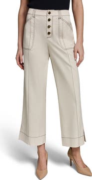 KARL LAGERFELD PARIS Straight Leg Crop Pants
