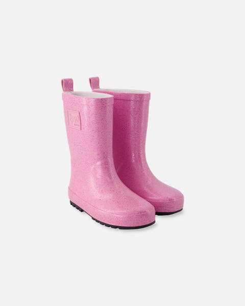 Rain Boots in Glitter Natural Rubber (Toddler, Little Kid & Big Kid)