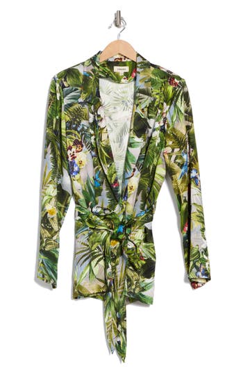 L Agence L'agence Ciara Long Sleeve Robe Top
