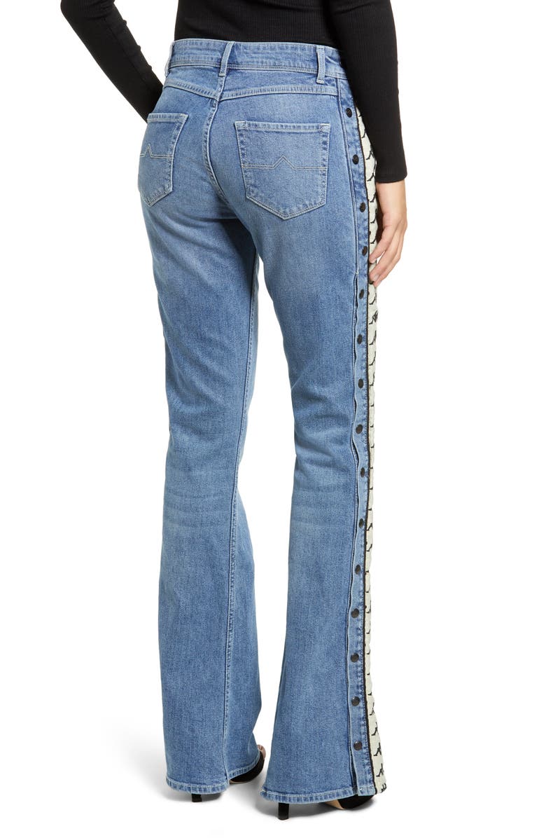 KAPPA ACTIVE Kappa Authentic Brigit Flare Leg Jeans, Alternate, color, 