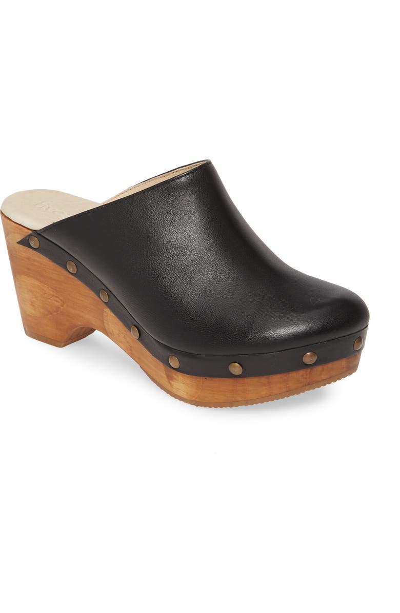 Cordani Zorba Clog, Main, color, Black Leather