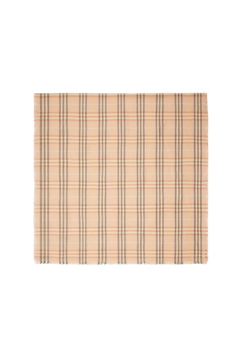 BURBERRY BURBERRY CHECK CASHMERE SILK SCARF