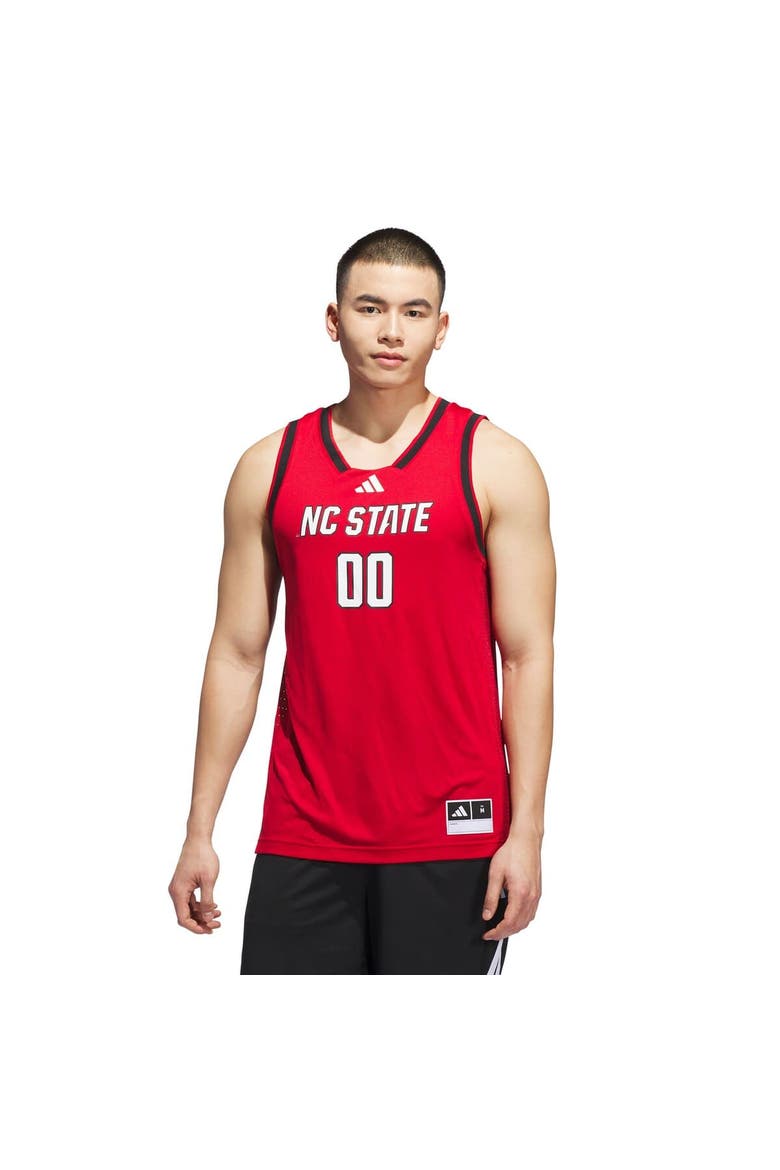 Men's adidas #00 Red NC State Wolfpack Replica Swingman Jersey, Alternate, color, Red