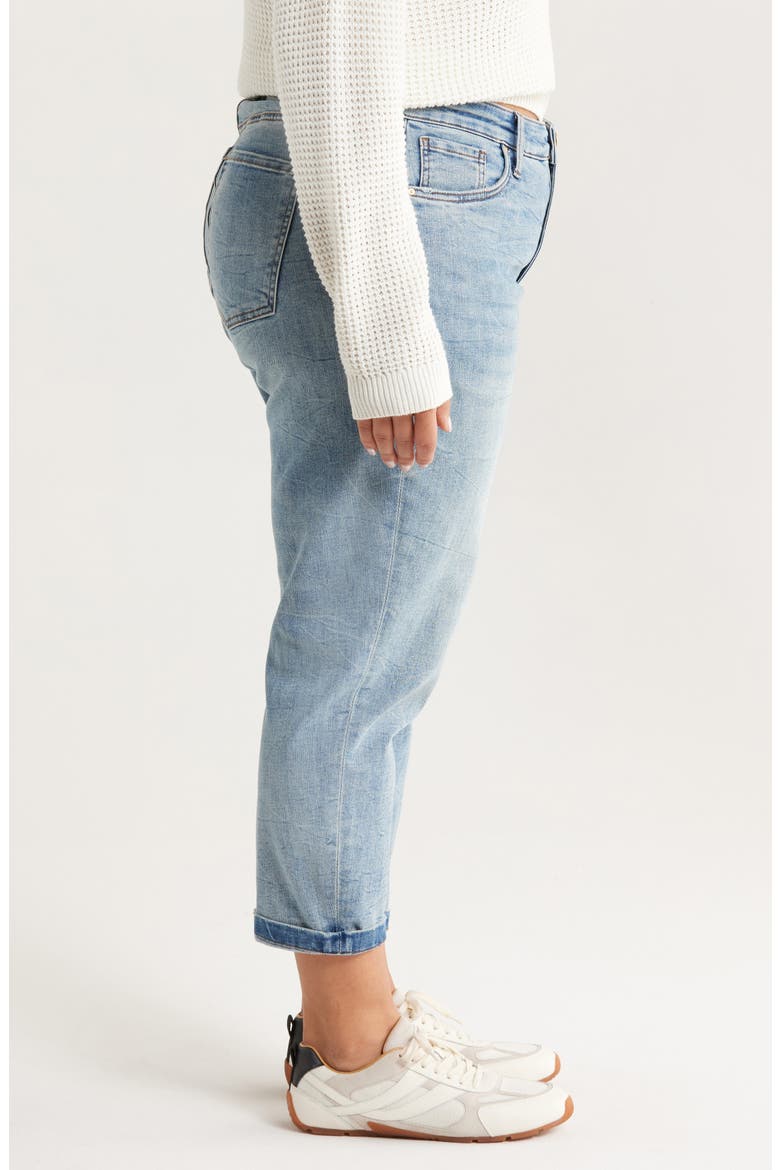 Sienna High Waist Crop Baggy Boyfriend Jeans, Alternate, color, HONESTY