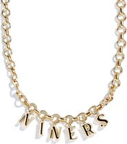 BaubleBar San Francisco 49ers Wordmark Charm Necklace