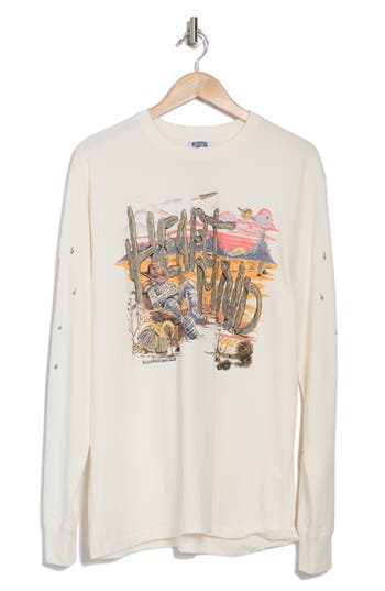 Billionaire Boys Club Siesta Long Sleeve Cotton Graphic T-shirt In Jet Stream
