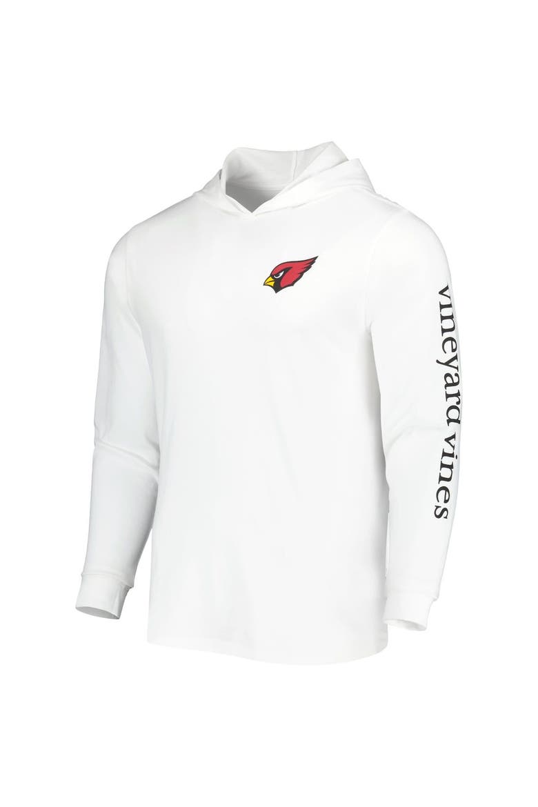 Men's Vineyard Vines White Arizona Cardinals Local Long Sleeve Hoodie T-Shirt, Alternate, color, White