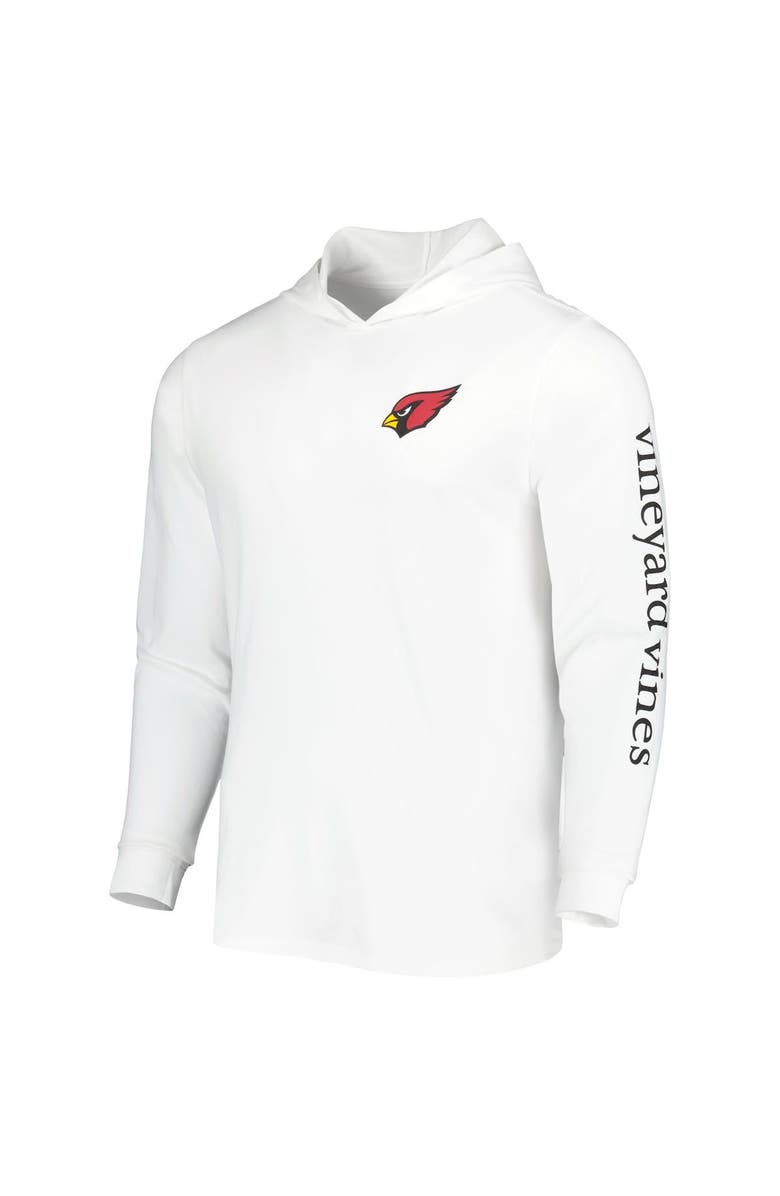 vineyard vines Men's Vineyard Vines White Arizona Cardinals Local Long Sleeve Hoodie T-Shirt, Alternate, color, White