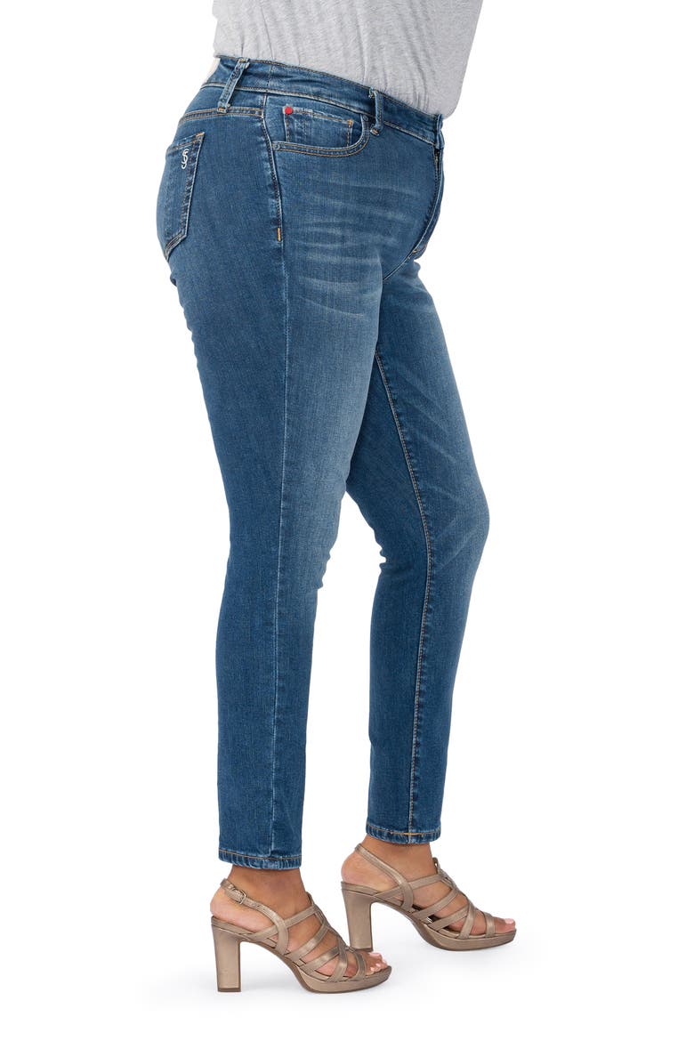 High Waist Ankle Skinny Jeans, Alternate, color, HAISLEY