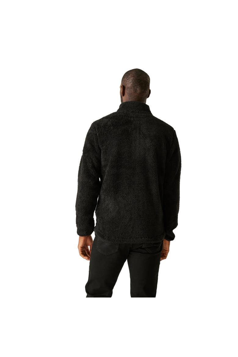 Midoor Fluffy Fleece Jacket, Alternate, color, Black