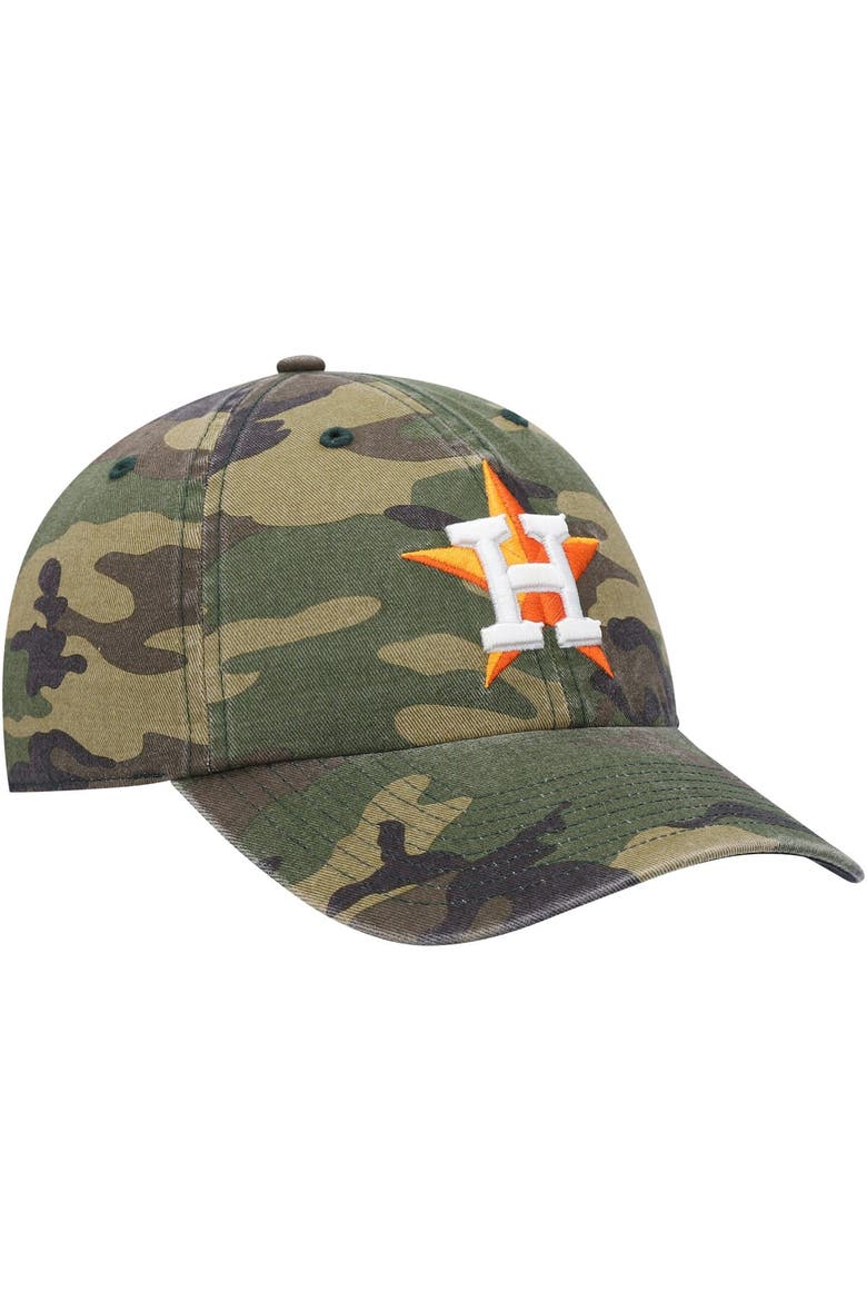 Men's '47 Camo Houston Astros Team Clean Up Adjustable Hat, Alternate, color, Camo