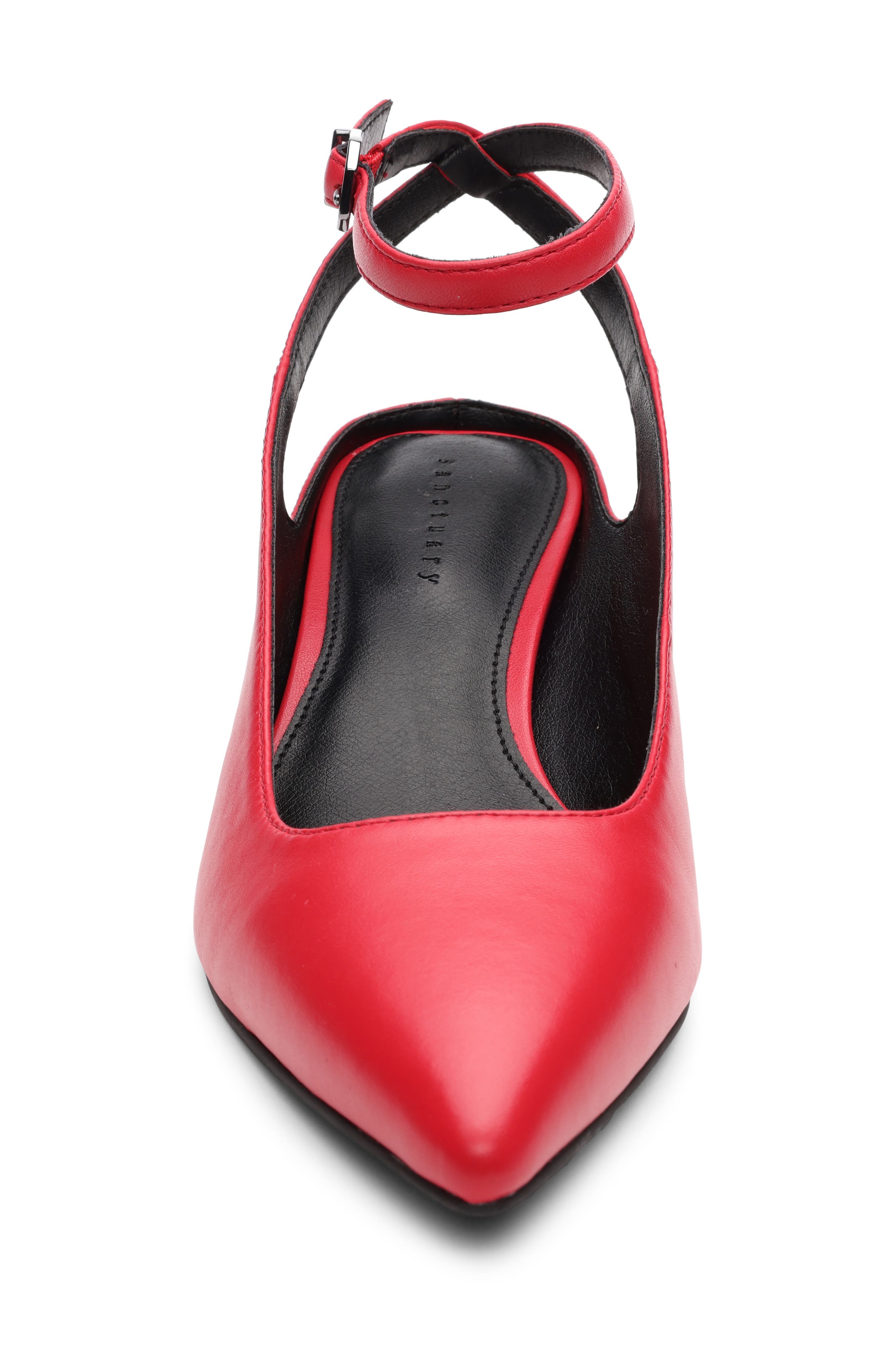 Sanctuary Magic Ankle Strap Pointed Toe Kitten Heel Pump, Alternate, color, 