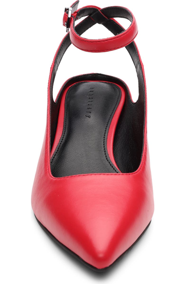 Sanctuary Magic Ankle Strap Pointed Toe Kitten Heel Pump, Alternate, color,