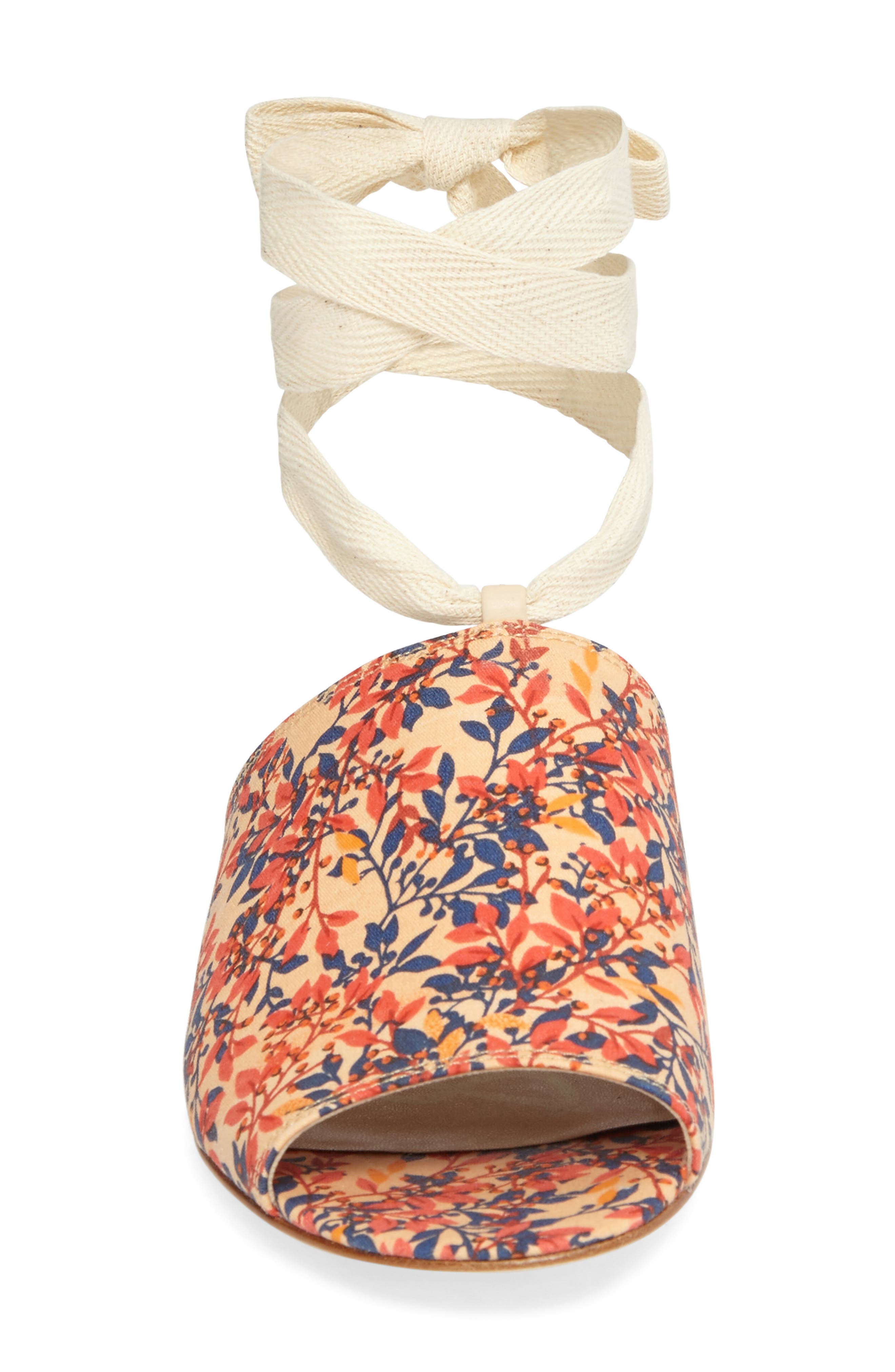 Tai Slide Sandal, Alternate, color, CORAL MULTI FABRIC