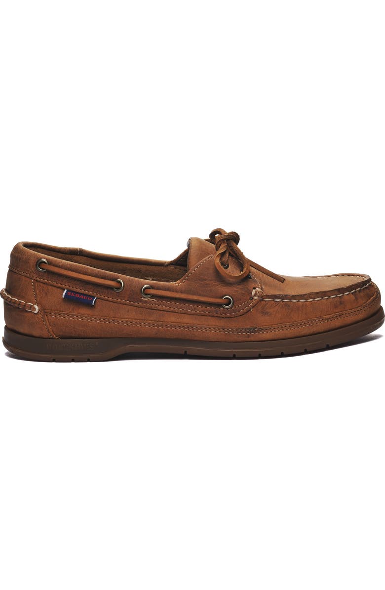Sebago Schooner Saddlers Boat Shoes, Main, color, Brown Meerkat