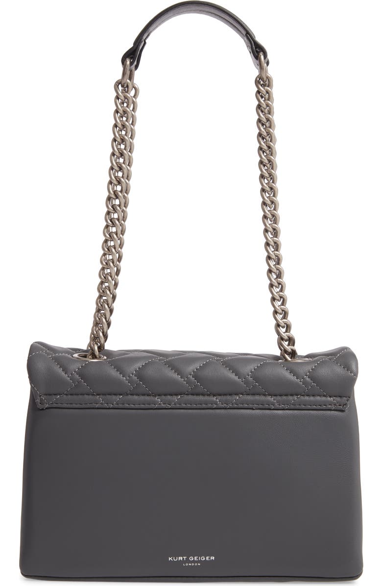 Kurt Geiger London Kensington X Quilted Leather Shoulder Bag, Alternate, color,