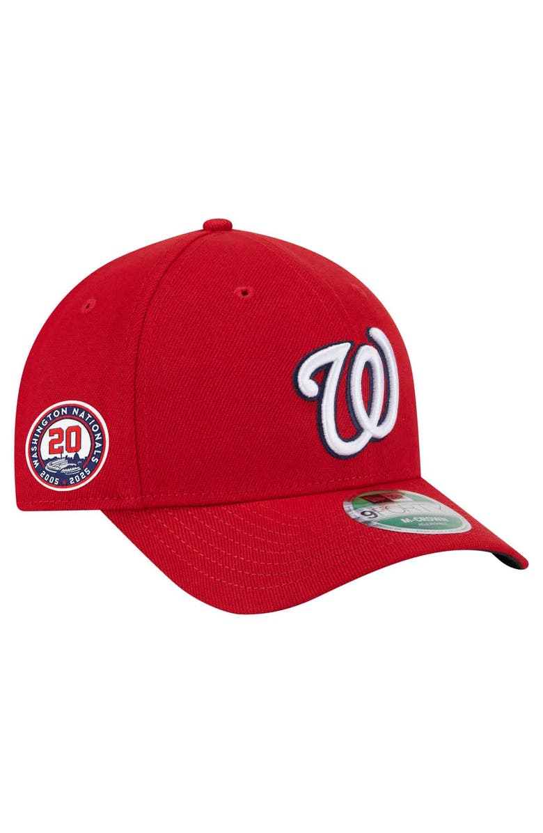 New Era Men's New Era  Red Washington Nationals 20th Anniversary Replica 9FORTY Adjustable Hat, Main, color, 