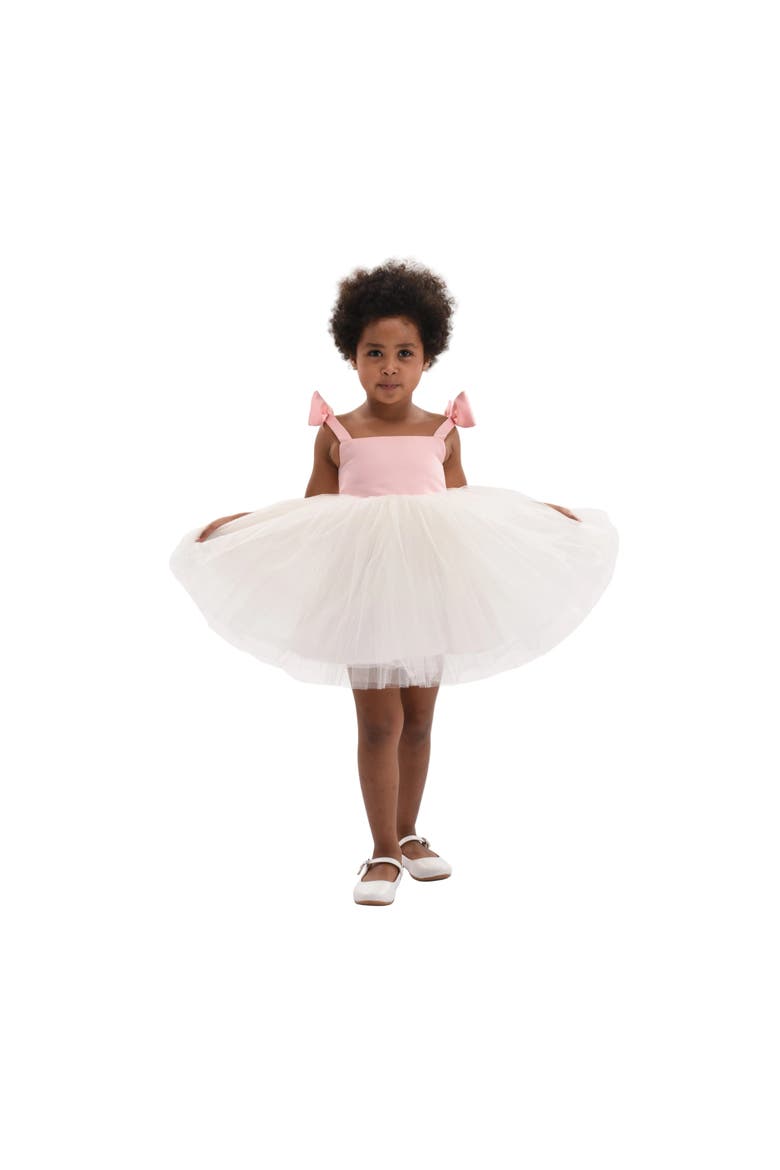 Bodice Dress with Tulle Skirt, Alternate, color, Pink