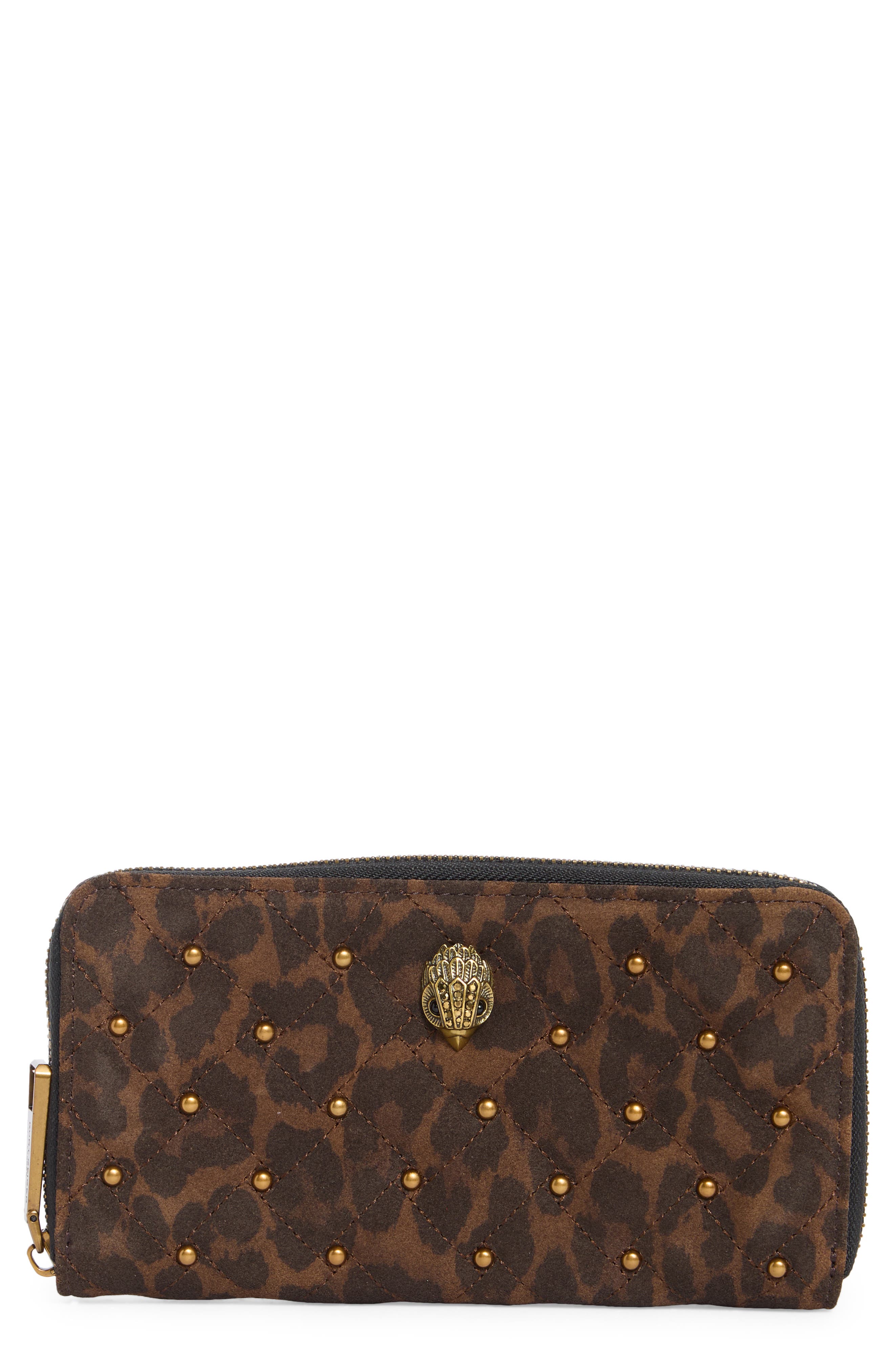 Kurt Geiger London Kensington Zip Around Studded Leather Wallet