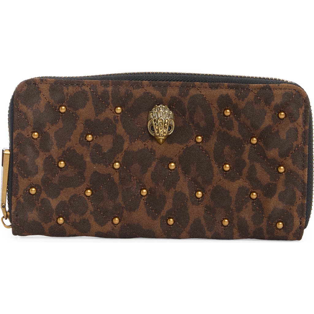 Kurt Geiger London Kensington Zip Around Studded Leather Wallet