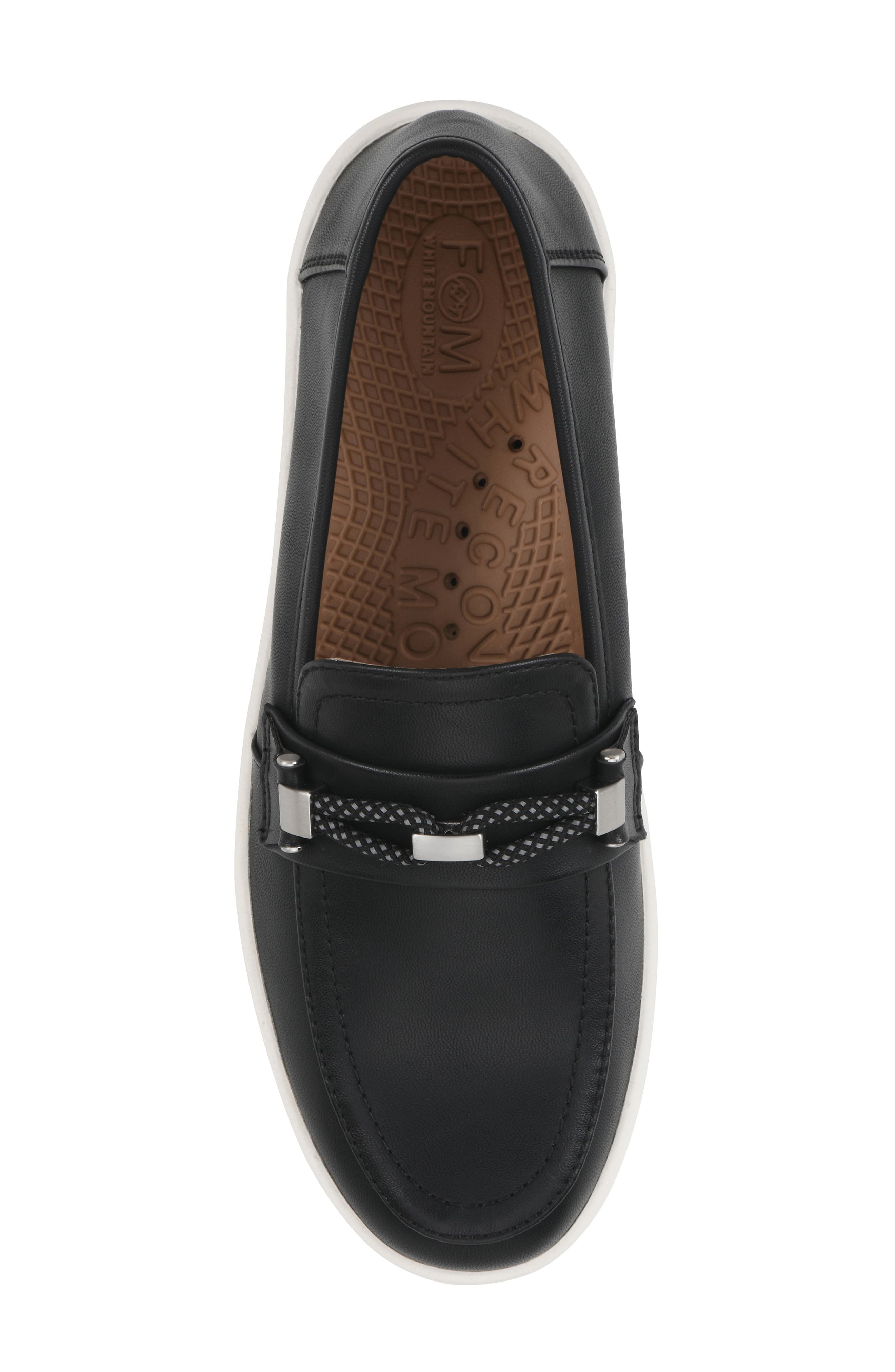 White Mountain Footwear Naathan Loafer Sneaker, Alternate, color, Black/ Burnish/ Smooth
