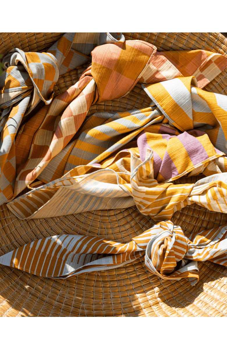 Tortuga Forma Stripe Dinner Napkins - Quiet Season Set of 4, Alternate, color, Stonecrop