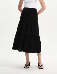 Finery London Harriet Cotton Cheesecloth Midi Skirt