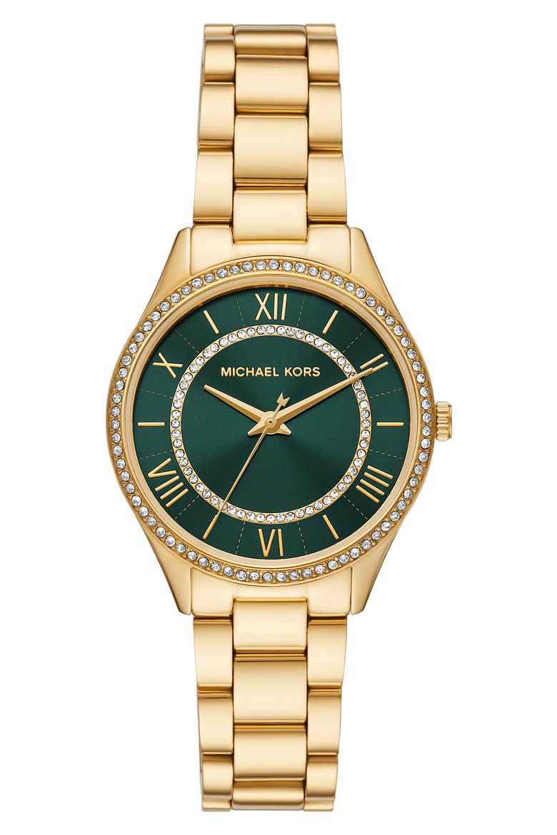 Lauryn Bracelet Watch, 33mm, Main, color, GOLD