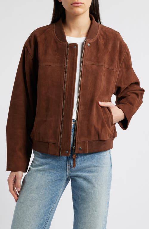 TREASURE & BOND TREASURE & BOND SUEDE BOMBER JACKET