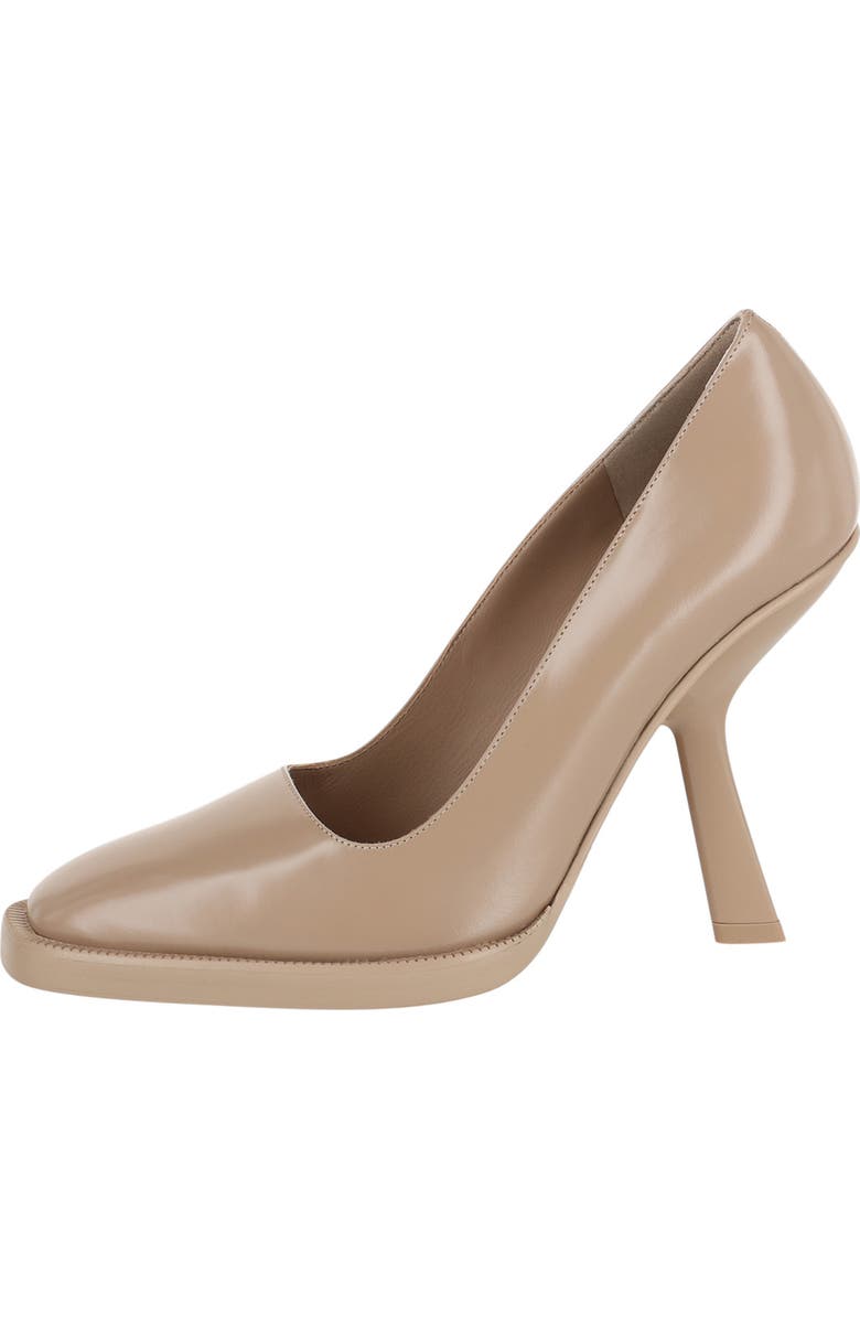 FERRAGAMO Platform Pump, Alternate, color, Beige White