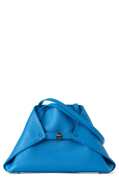 Akris Ai Leather Convertible Shoulder Tote In Purple
