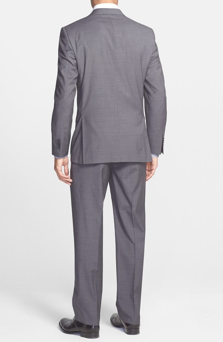 Michael Kors Trim Fit Solid Wool Suit, Alternate, color, 