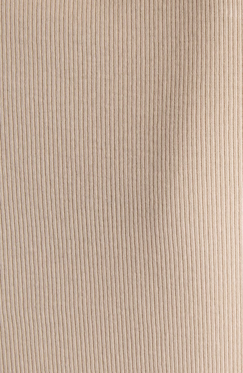 Acne Studios Elga Fairy Tale Layered Rib Top, Alternate, color, Oatmeal Beige