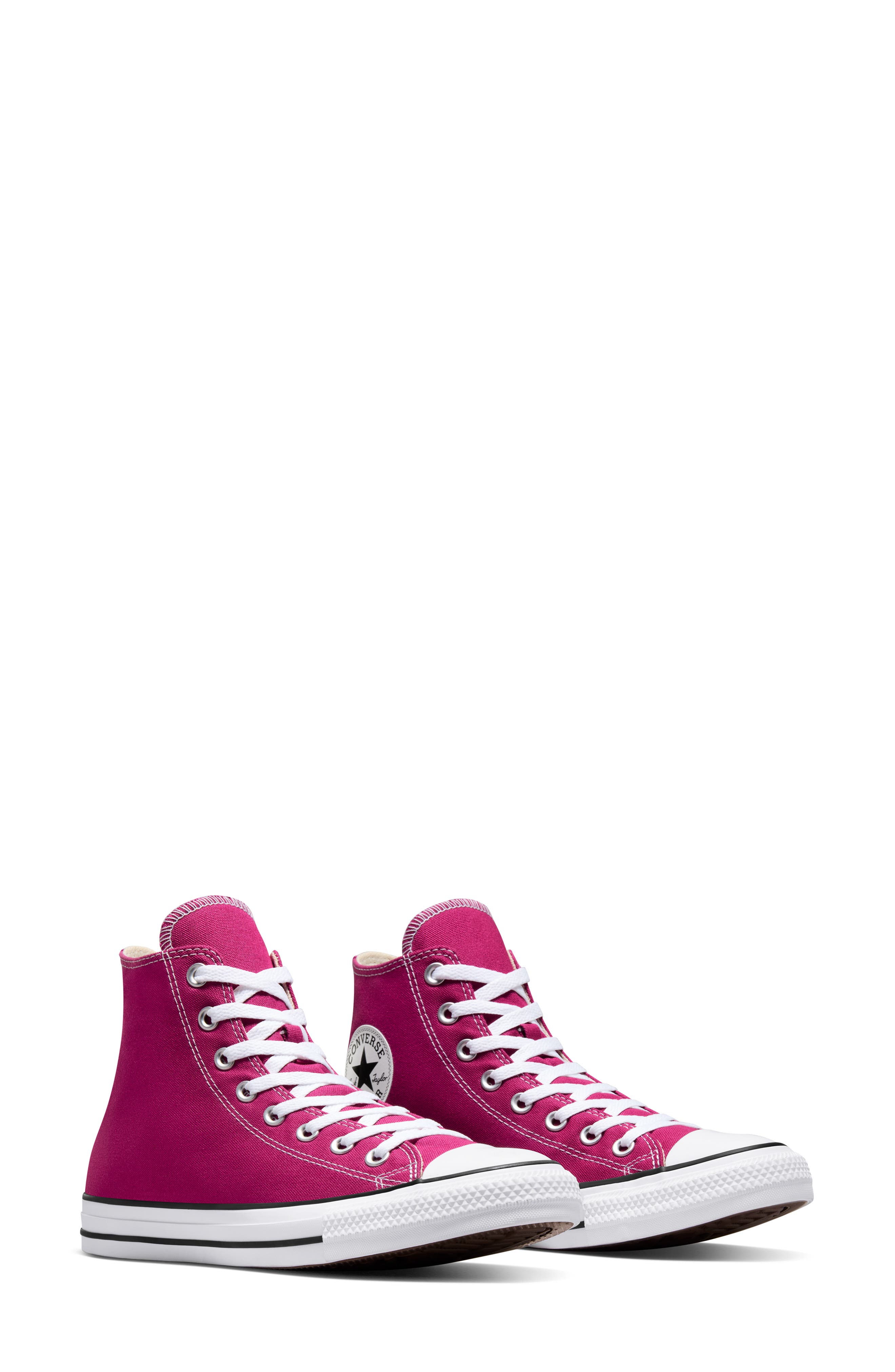 Converse Gender Inclusive Chuck Taylor<sup
®</sup
 All Star<sup
®</sup
 High Top Sneaker, Alternate, color, Berry Smoothie