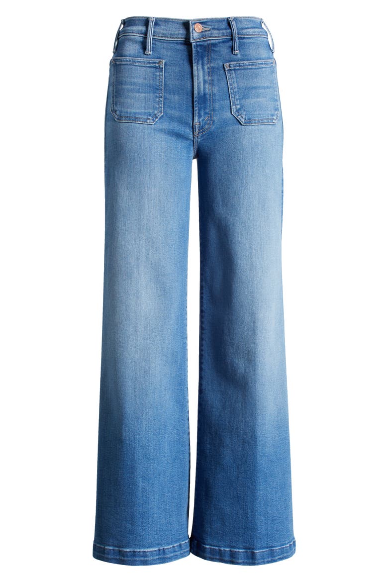 Lil' Hustler Roller Patch Pocket Sneak Wide Leg Jeans, Alternate, color, PIECE BY PIECE