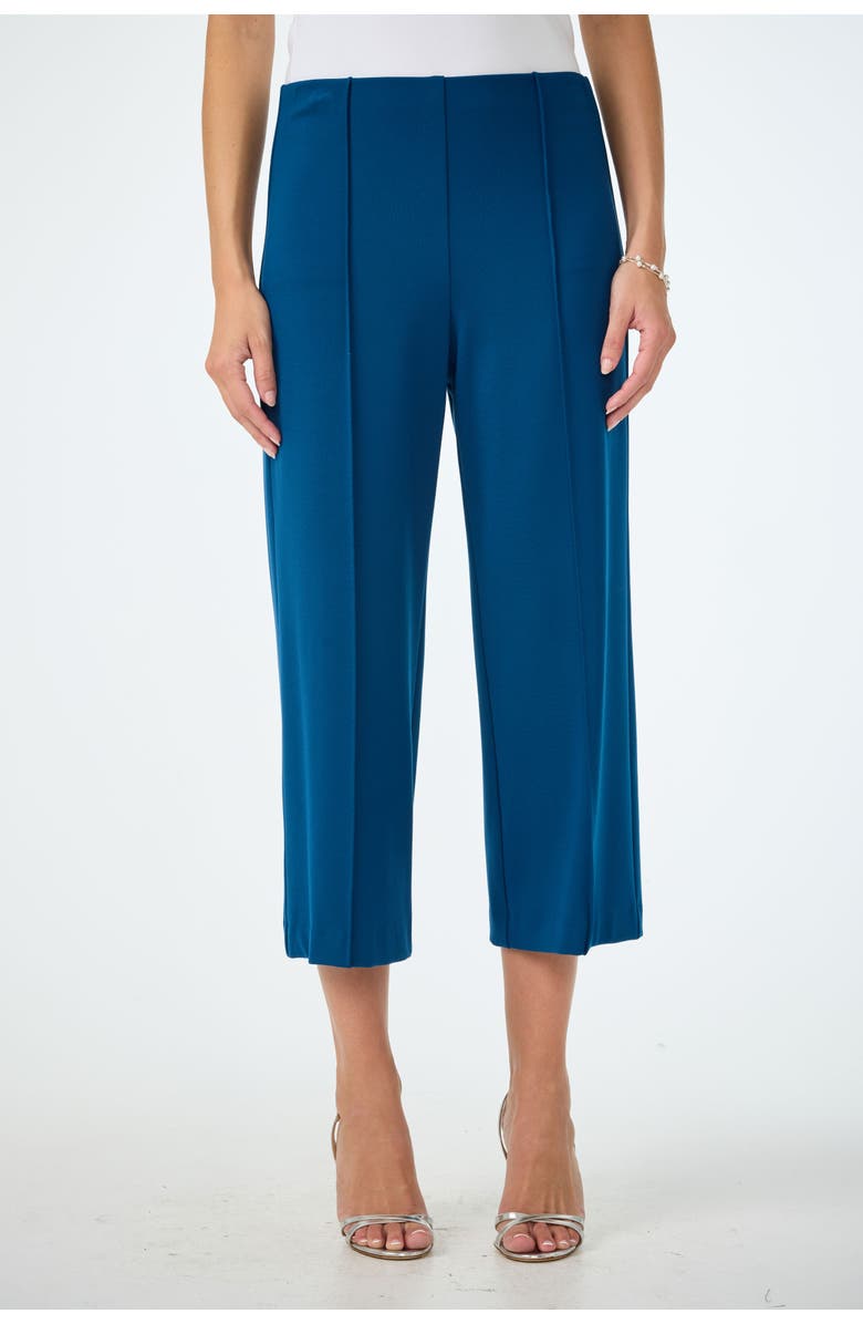 Trina Turk Santo Ponte Cropped Wide Leg Pant, Main, color, Burle Blue