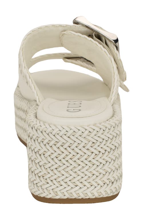 Guess Binks 2 Platform Sandal In Ivory