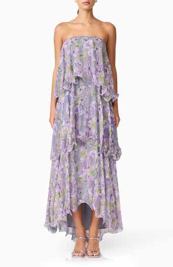 Elliatt Milena Floral Tiered Ruffle Georgette Maxi Dress