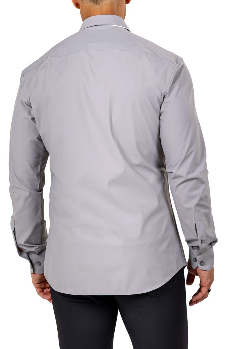 Maceoo FibZip Marthyr Knit Zip-Up Shirt, Alternate, color, 