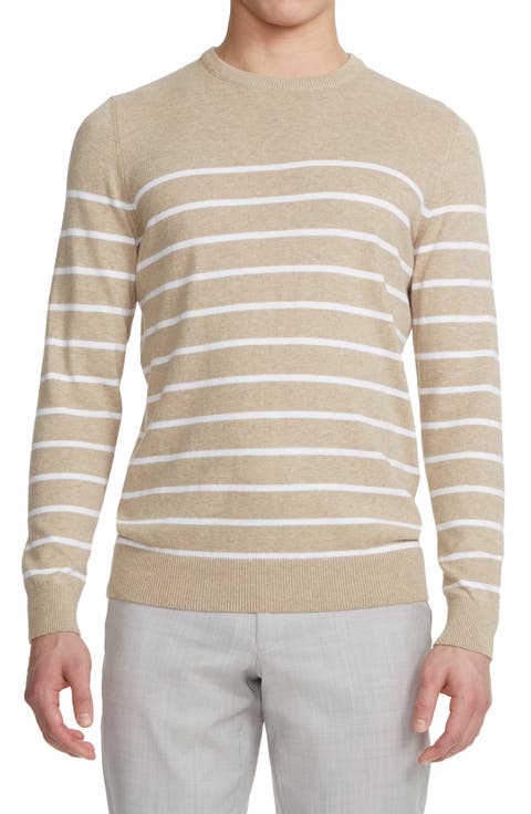Cedar Stripe Organic Cotton Sweater
