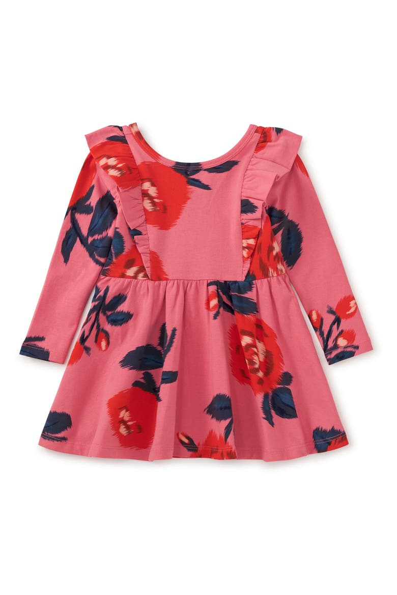 Ruffle Shoulder Ballet Dress, Alternate, color, Turkish Rose