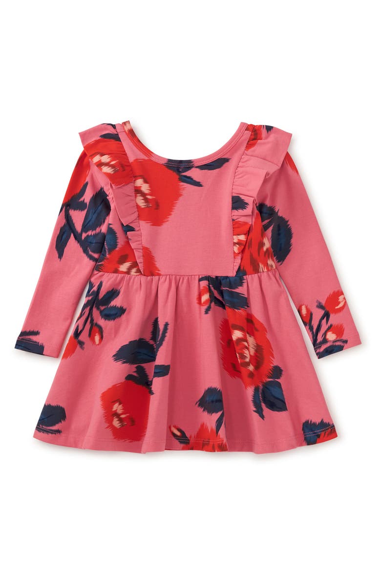 Tea Collection Ruffle Shoulder Ballet Dress, Alternate, color, Turkish Rose