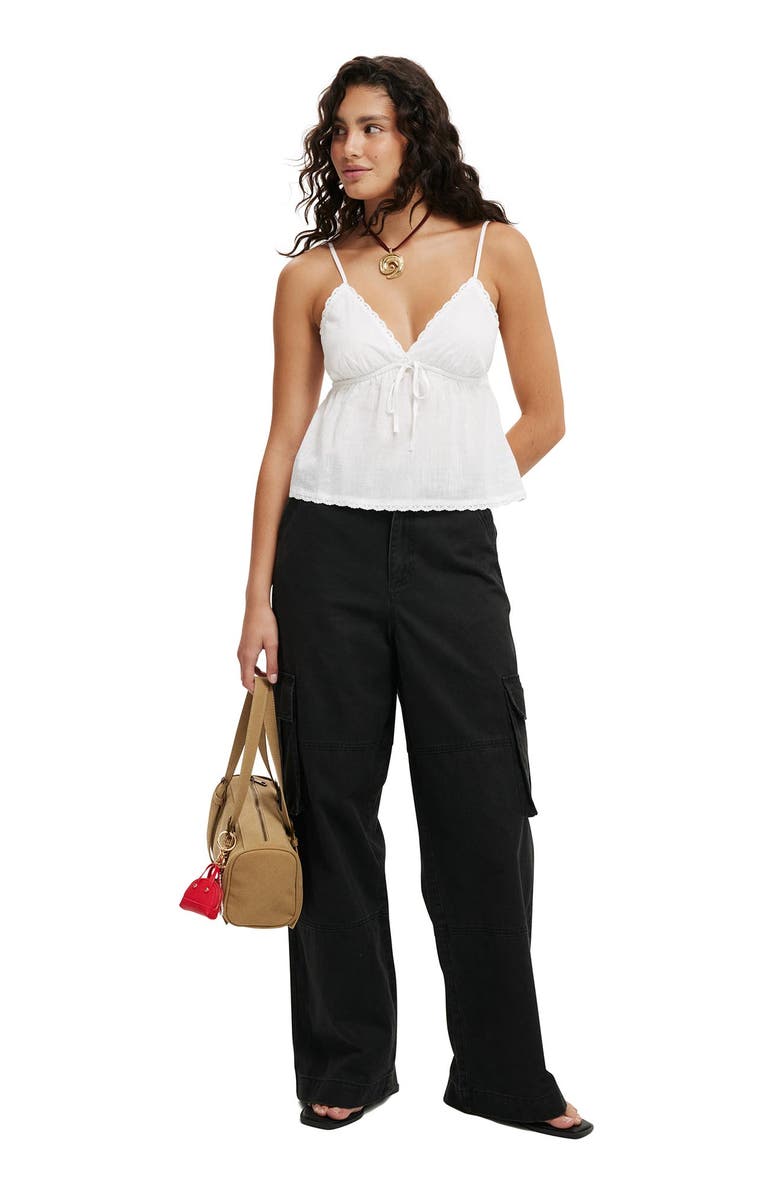 Cotton On Women's Benny Cargo Pant, Alternate, color, Washed Black