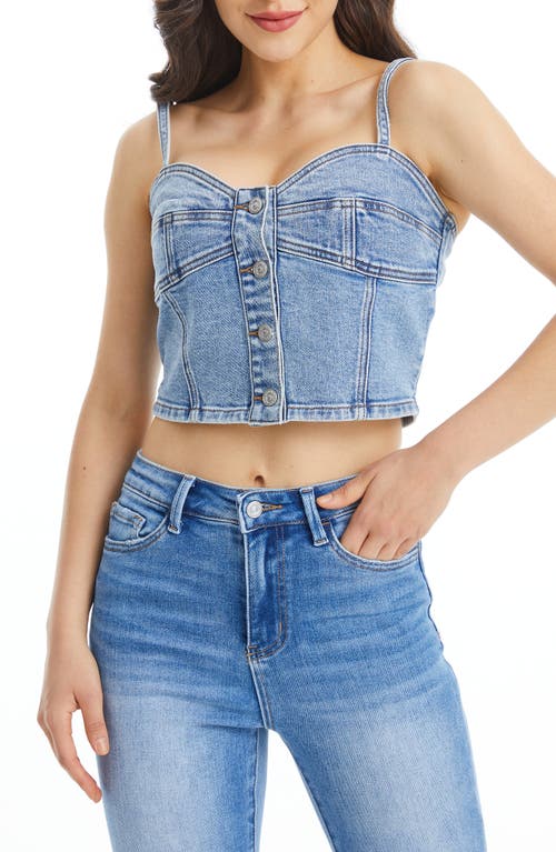 Bayeas Lunna Denim Corset Top In Blue