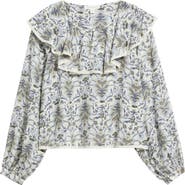 Treasure & Bond Ruffle Collar Top