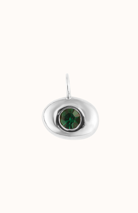Zirconia Bean Charm Pendant