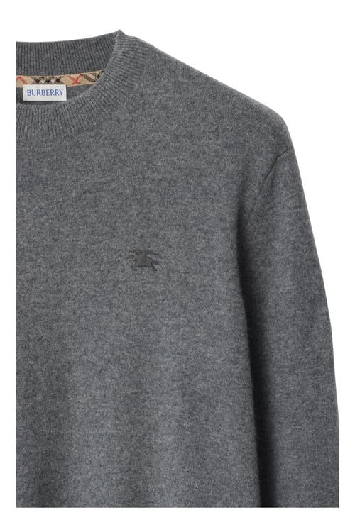 Burberry Cashmere Blend Sweater In Gray