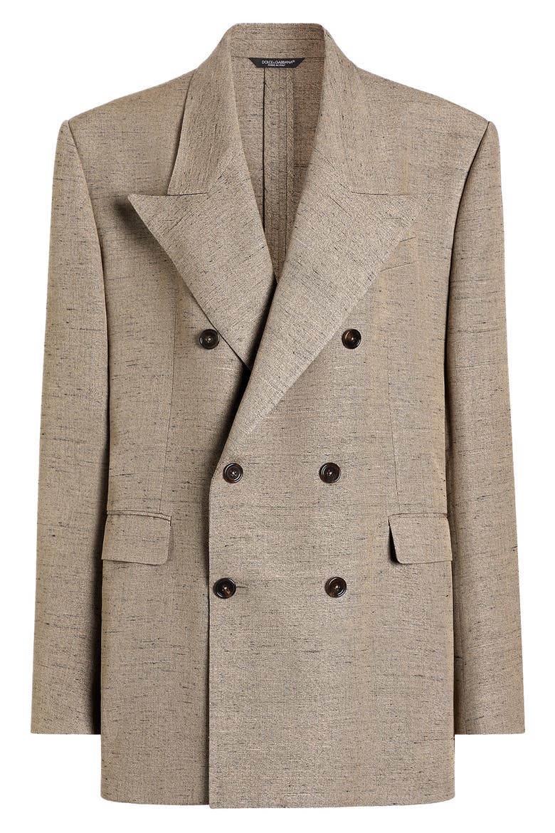 Sicilia Oversize Tweed Effect Jacket, Alternate, color, S8230 WHITE-BEIGE-HAZELNUT